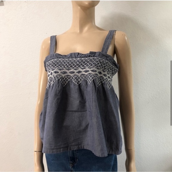 CURRENT/ELLIOTT
Square Neckline Sleeveless Crop Top - Picture 4 of 16